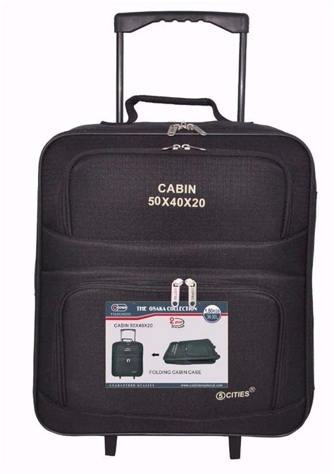 cabin bag 50x40x20 wheels.